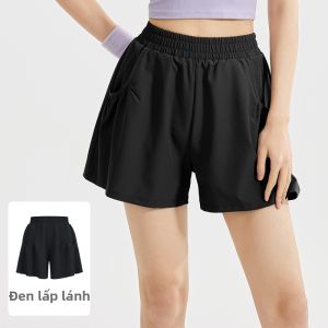 YANSE | Quần Short Thể Thao Nhanh Khô Chống Nhăn Cao Thắt Lưng Cho Nữ