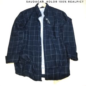 Kemeja Flanel Hem Distro Abu Termurah Lengan Panjang Kemeja Premium