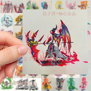 62 Sticker Doodle Người Sáng Tạo Mũi Khoan Trang Trí Sơn Màu DIY Sổ Tay iPad Sticker Mũi Khoan Thiết Kế Cá Nhân Hóa