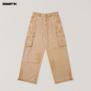 SMFK | Hand Dye Ready to Wear Wide Leg Workwear Trousers