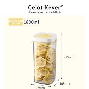 Press-type Vacuum Food Grade Storage Canister