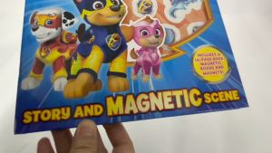 Paw Patrol Mighty Pups Story & Magnetic Scene Storybook with Fun Magnets for Children