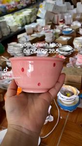 Bát Ăn Cơm Bát Chè Đĩa Sứ Chén Dĩa Sứ Dễ Thương Cute Decor Cao Cấp dáng vuông tròn xinh yêu Họa Tiết Dâu Tây Dễ Thương