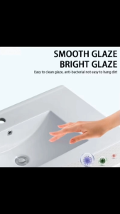 [Special Offer] Ceramic Basin Wall Hanging Bathroom Solid Wash Sink Toilet [Limit 1 Unit per Order]