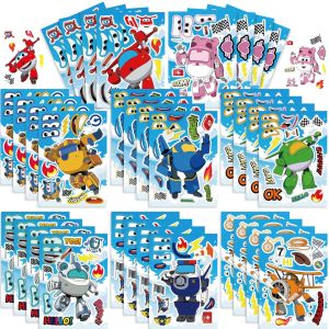 Ledi Superhero Puzzles Stickers Children Educational Toys Waterproof 3D DIY Face Stickers Personalized Intelligence Stickers