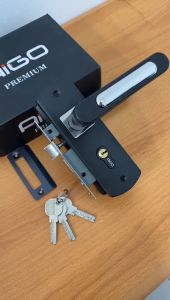 HANDLE PINTU RUMAH KECIL 1 SET KOTAK HITAM DOFF MINIMALIS APS-03