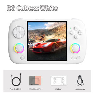 ANBERNIC RG Cubexx Retro Handheld Game Console 3.95" IPS 720*720 Screen Linux 64bit Support WiFi Bluetooth Streaming Video Games