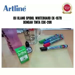 ARTLINE Tinta Isi Ulang Refill Ink For Permanent Marker Botol Plastik New 20 ml ESK-20R