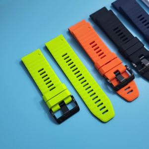 22mm 26mm Silicone Watchband For Enduro 3 Tactix 8 Sport Strap For Garmin Fenix 8 8x E 7 7X Pro 6X Epix Gen 2 QuickFit Bracelet