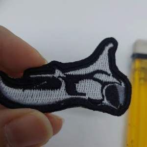 01SEA2 manta ray stingray FISH IKAN PARI logo patch emblem bordir iron on