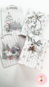 Pinky Bee Kantong Kertas / Paper Bag Natal 24x18x8cm 67270300