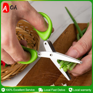 3/5 Layer Multi-layer Vegetable Scissors Kitchen Multi-function Vegetable Stainless Steel Scissors