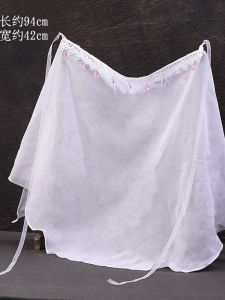 Three Ink White Black Veil Chinese Ancient Style Performance Han Dynasty Face Cover Curtain Sunscreen Veil Face Cover Yarn Young Adult Ancient Costume Decoration