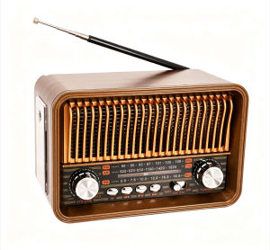 CHUBAN | Portable FM AM SW Radio Multi-band Vintage Radios Wireless Bluetooth Speaker with LED Flashlight Supportt TF Card U Disk AUX