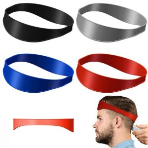 New DIY Home Haircuts Curved Headband Fade Haircut Tool Silicone Neckline Shaving Template and Hair Cutting Guide