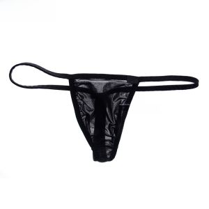 กางเกงชั้นในชายเอวต่ำแบบผ้าไหมน้ำแข็งบาง ไร้ซับใน ทรง T สำหรับเด็กและเยาวชน กางเกงชั้นในชายแบบสวมสบาย แห้งเร็ว ลวดลายสีพื้น