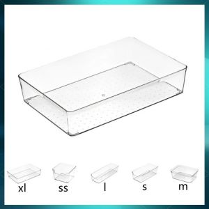 Transparent Acrylic Organizer Cosmetics Storage Box Jewelry Makeup Brush Organizer Drawer