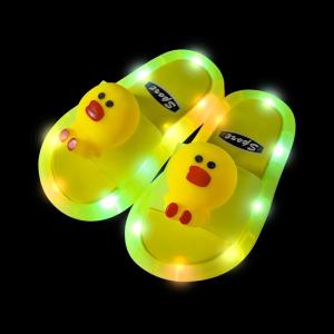 Dép Phát Sáng Hình Thú Bằng Jelly Trong Suốt Cho Bé Gái Dùng Trong/Ngoài Nhà