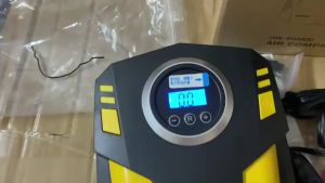 เครื่องปั๊มลมไฟฟ้าแบบพกพา SUITU Car Air Compressor จอแสดงผล LED ปลั้ก 12V เสียบช่องจุดบุหรี่ในรถยนต์