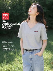 Miniso | V-neck Lightweight Slim Fit T-shirt