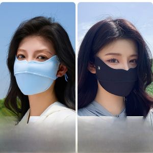MiiOW | หน้ากากกันแดดผ้าไหมน้ำแข็งสำหรับผู้หญิง MiiOW ปี 2025 ฤดูร้อน ฤดูใบไม้ผลิและฤดูใบไม้ร่วง ป้องกันแสงแดด ระบายอากาศได้ดี ป้องกันแสงแดด ป้องกันตา