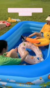 (gratis Pompa) Kolam Renang Anak Dasar Gelembung Empuk Bentuk Kotak Crystal Rectangular Pool Murah/Kolam Renang Jumbo 2 Meter 5-7 Anak Gratis Pompa Mandi Bola Ocean Pool Anak Deep Dive Pool Ukuran Besar PERSEGI PANJANG KARET BAHAN