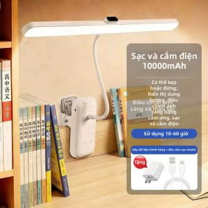 Đèn Bàn Học Kẹp Clip-On Sạc Được Tầm Nhìn Dài Chăm Sóc Mắt