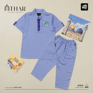 SETELAN BAJU KOKO KURTA ANAK LAKI LAKI USIA 3-12 TAHUN BAHAN KATUN MADINAH KOKO KURTA ATHAR AMMARKIDS