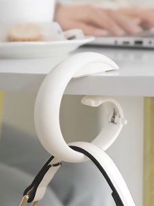 Portable Travel Plastic Bag Cute Hook Table Hanger Bag Purse Hanger Handbag Hook Home Organizer