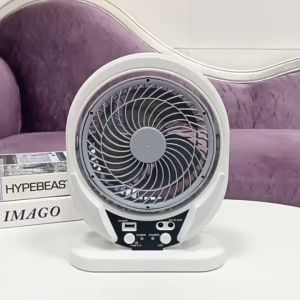 Portable Air cycle Solar Electric fan 8 "USB charging fan with led light electric fan