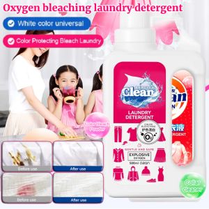 Oxygen Bleach Laundry Detergent Fabric Stain Remover Powder Maintains Clothes Original