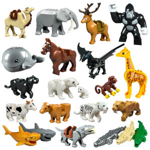 MOC Small Particle Building Bricks Wild Animals Accessories