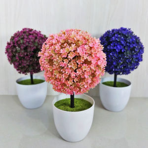 PBP03 / Bunga Plastik Pot Tanaman Hias Pajangan Dekorasi Pohon Bonsai / COD