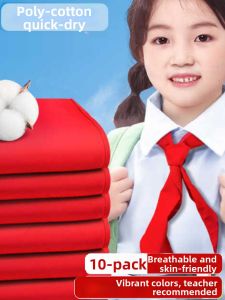 Colorfast Thickened Cotton Silk Scarf for 1-3 Grade Students