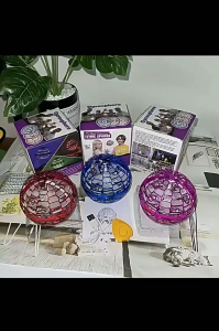 Drone Bola Terbang UFO Ajaib - Boomerang Gasing Bola Terbang - FlyNova Flying Spinner Toys LED - SYS