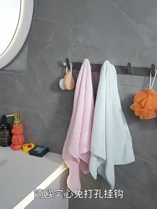 Adhesive Hooks Strong Hook Wall Hanger Sticker Hanging Coat Rack Clothes Hanger Shower Robe Hook Kitchen Bathroom Towel Hooks
