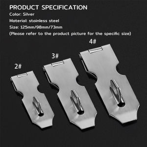 ZEO Safety Hasp Latch Lock Stainless Steel Cabinet/Door Latches with Screws