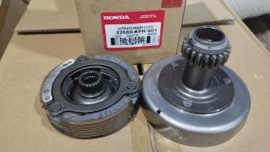 HONDA GENUINE primary clutch outer assy/ clutch shoe + clutch bell set for HONDA WAVE125/XRM125 (KPH)