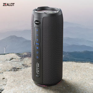 Zealot-S49PRO Portable Bluetooth Speaker 20W IPX6 Waterproof Micro SD Card AUX-in Plug 10H Playtime RGB Light Wireless Stere