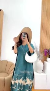 [BISA COD] - Baju tidur wanita dewasa - daster lowo bangau jumbo kekinian - Daster lowo motif terbaru - daster remaja