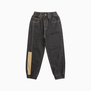 New Arrival Mens Childrens Denim Jeans Casual Washed Straight Leg Long Pants Autumn Season Pure One Good Goods Brand