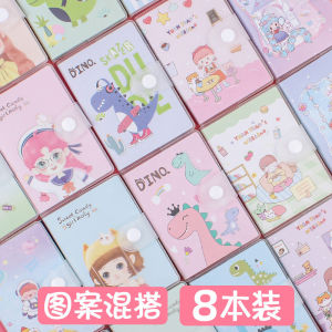Portable Mini Creative Cute Pocket Notebook A7 Mini Book Handy Flash Card Adhesive Cover Book Random Word Notebook