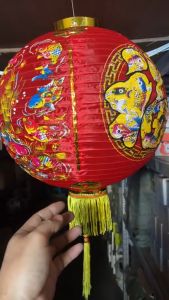 Dekorasi Tahun Baru Cina: 2PCS Lampion Imlek Halus 12inch Motif FUK