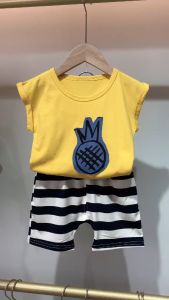 TREEHOUSE Baby Boys Summer Cotton Thin Sleeveless Vest & Pants Two-Piece Outfit