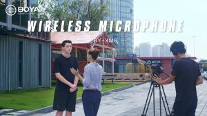 BOYA BY-XM6-K1 / K2 Wireless Lavalier MIcrophone Audio Video Recording Vlog Mic Charging Case for Smartphone Camera Computer