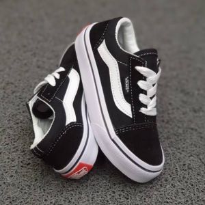 SEPATU ANAK VANS1 LAKI LAKI PEREMPUAN SEPATU SEKOLAH ANAK HITAM NEW BLACK SEPATU KETS ANAK TERLARIS