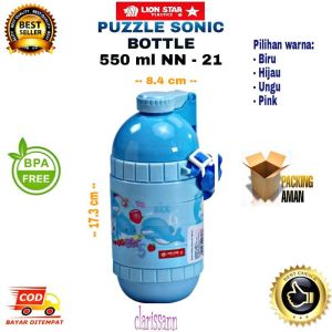 ( BISA COD ) PROMO Lion Star Puzzle Sonic Botol Minum Anak-Anak 550 ml NN - 21
