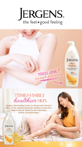 Jergens Ultra Healing Extra Dry Skin Moisturizing Body Lotion 100ml