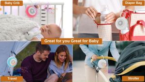 [NYZE] Portable Baby Sleep Soother | White Noise Machine with 26 Soothing Sounds and 7 Color LED Nightlights Sleep Sound Therapy for Baby Toddlers Adults Insomnia