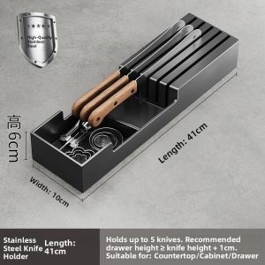 DOOPO | Stainless Steel Drawer Knives Organizer